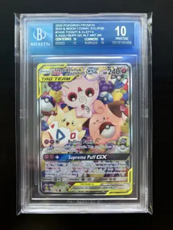 Pokemon - Togepi & Cleffa & Igglybuff GX 143A/236 - BGS 10 BLACK LABEL - POP 1 - Image 1