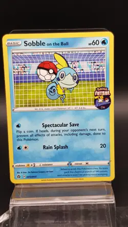 Pokemon Sobble on the Ball 005/005 Futsal Black Star Promo Near Mint - Image 1