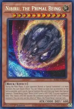 Yugioh! Nibiru, the Primal Being - RA01-EN015 - Secret Rare - 1st Edition Near M - Image 1