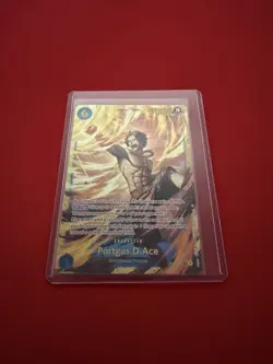 One Piece OP13 SEC Portgas.D.Ace Pair OP13-119 Alt Art ENG Perfect Condition - Image 3