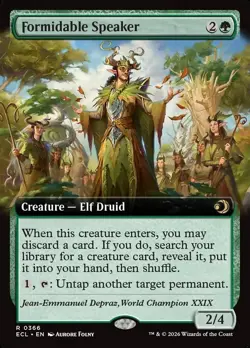 Formidable Speaker ** Extended Art ** #366 - Lorwyn Ecliped - NM MTG - Image 1