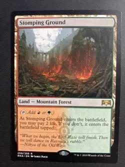 Mtg Magic the Gathering - Stomping Ground Ravnica Allegiance NM - Image 1