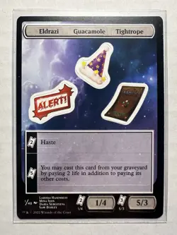 MTG Unfinity Sticker Sheet Eldrazi, Guacamole, Tightrope #001 - Image 1