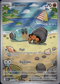 Pokemon TCG Dwebble 129/086 Illustration Rare Black Bolt English - NM - Image 1