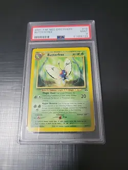 PSA 9 BUTTERFREE 2001 POKEMON NEO DISCOVERY 19/75 - Image 1