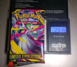 Heavy 23.15g Pokemon Tcg mega evolution Booster Pack Factory Sealed New - Image 1
