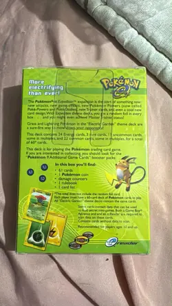 Sealed Vintage WOTC Pokemon Theme Deck (Expedition) Electric Garden 2002 - Image 2