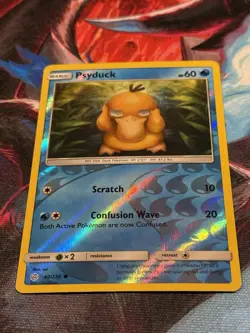 Psyduck 40/236 Cosmic Eclipse Sun & Moon Reverse Holo Pokemon TCG NM - Image 3