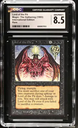 CGC 8.5 NM/Mint - Lord Of The Pit - International Edition - Vintage MTG - Image 1
