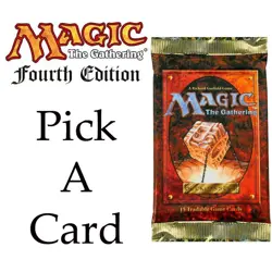 Pick A Card MTG Fourth Edition 4th ED Magic The Gathering All Cards UNPLAYED CCG - Image 1