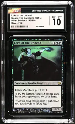LORD OF THE UNDEAD 9th Edition Foil Rare CGC 10 Gem Mint MTG [Nostalgium] - Image 1