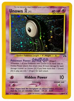 Unown A - 14/75 Neo Discovery 2001 - Holo - WOTC Pokemon TCG - Image 1