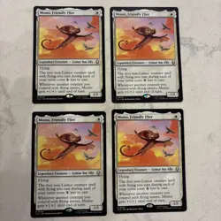 Magic the Gathering MTG Momo, Friendly Flyer Play Set Of 4 Cards - Image 1