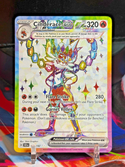 Pokemon TCG STELLAR CROWN 2 Card Lot - Cinderace ex 157 + Lapras ex 032 - Image 1