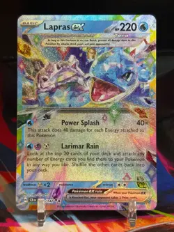Pokemon TCG STELLAR CROWN 2 Card Lot - Cinderace ex 157 + Lapras ex 032 - Image 3