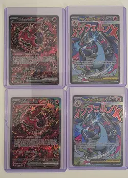 Mega Charizard x Ex Promo and Oricorio Ex Pokemon TCG X4 Cards - Image 1
