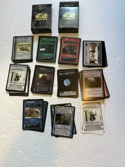 1995 Premiere Star Wars Customizable Card Game Cards 135 card Lot Dark and Light - Image 1