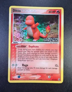 Pokemon Ditto (Charmander) 2005 EX Delta Species 61/113 Reverse Holo TCG - Image 1