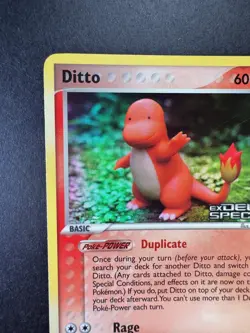 Pokemon Ditto (Charmander) 2005 EX Delta Species 61/113 Reverse Holo TCG - Image 2
