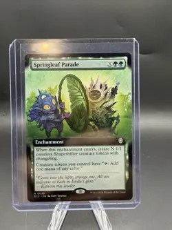 Springleaf Parade (Extended Art) Commander: Lorwyn Eclipsed Magic The Gathering - Image 1