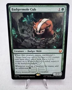 0167 Badgermole Cub MTG X Avatar The Last Airbender Magic The Gathering Rare - Image 1