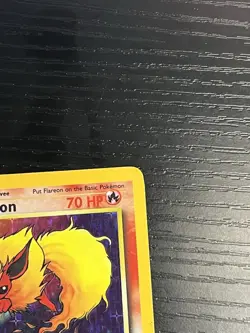 Pokemon TCG Flareon Jungle 3/64 No Symbol Error Holo Vintage Rare WOTC 1999 MP - Image 4