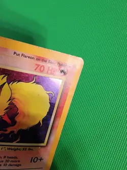 Pokemon TCG Flareon Jungle 3/64 No Jungle Symbol Error Unlim Holo Rare HP/ DMG - Image 4