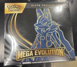 Pokemon TCG Mega Evolution Elite Trainer Box ETB Lucario Factory Sealed - Image 1