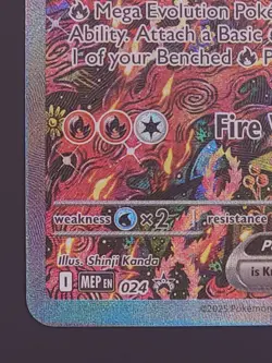 Oricorio ex #024 Black Star Promo Mega Evolution Shinji Kanda Pokemon TCG NM - Image 4