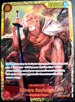 Silvers Rayleigh OP08-118ONE PIECE Tcg Secret Rare NM Red PRB Reprint - Image 1