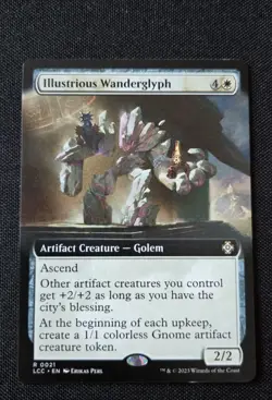 MTG - Illustrious Wanderglyph Extended Art Commander: The Lost Caverns Of Ixalan - Image 1