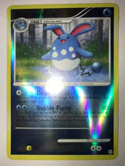 Pokemon TCG 18/130 Azumarill Diamond & Pearl Reverse Holo LP - Image 1