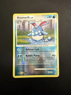 Pokemon TCG- Azumarill- 18/130- Reverse Holo Rare- Pokemon Diamond & Pearl- LP - Image 1