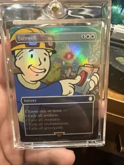 2024 Farewell #353 Fallout Vault Boy Borderless Foil Magic The Gathering - Image 1