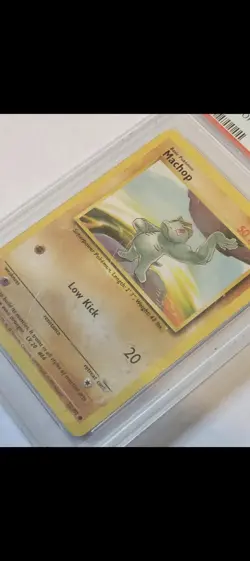 PSA 8 - Pokemon Card - Base 52/102 - MACHOP Base Set Unlimited - Image 3