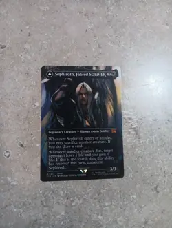 MTG English Sephiroth, Fabled SOLDIER (Borderless) (0317) NM Normal - Image 3