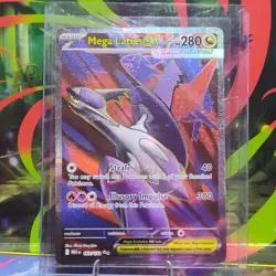 Mega Latias EX 163/132 IR Pokemon TCG Mega Evolution NM Full Art Ultra Rare - Image 3