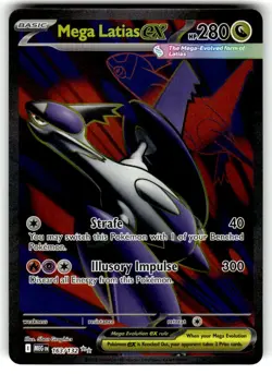 Pokemon TCG ME01: Mega Evolution #163/132 Mega Latias ex NM - Image 1