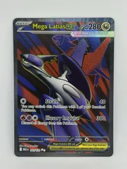 Mega Latias ex 163/132 Pokemon TCG Me01: Mega Evolution Full Art Holo NM - Image 1