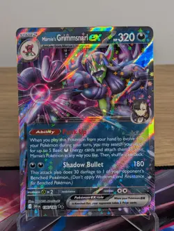 MARNIE'S GRIMMSNARL EX 136/182 DOUBLE RARE DESTINED RIVALS POKEMON NM - Image 1