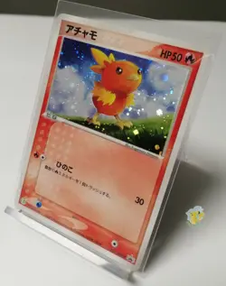 Pokemon 2003 Seven Eleven Japan Black Star Promo - Torchic 018/ADV-P Card Exc - Image 2