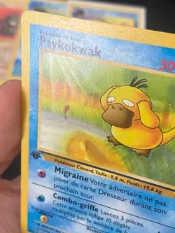 CARTE POKEMON PSYKOKWAK 53/62 EDITION 1 FR COMMUNE WIZARDS FOSSILE - TBE/EXC - Image 2