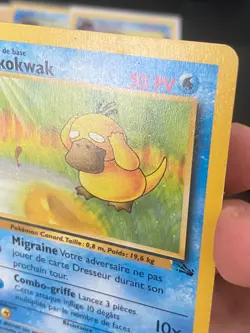 CARTE POKEMON PSYKOKWAK 53/62 EDITION 1 FR COMMUNE WIZARDS FOSSILE - TBE/EXC - Image 3
