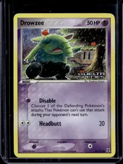 2005 Pokemon EX Delta Species Drowzee Reverse Holo #67/113 - Image 1