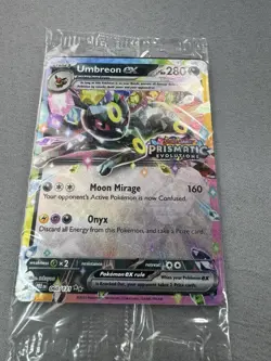 Pokemon Prismatic Evolutions Umbreon ex 60/131 Surprise Box Stamped Promo Sealed - Image 2
