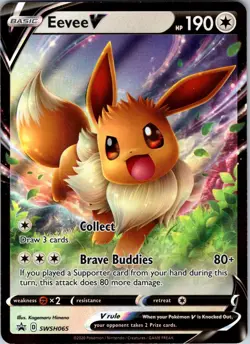 Eevee V - SWSH065 SWSH: Sword & Shield Promo Cards Pokemon TCG NM - Image 1