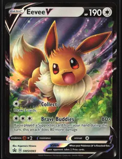 Eevee V SWSH065 SWSH: Sword & Shield Black Star Promo Pokemon Card - Image 1