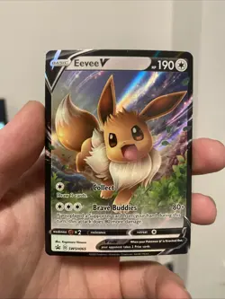 Eevee V - SWSH065 - Pokemon Sword & Shield Promo Ultra Rare Holo Card NM - Image 1