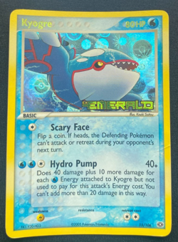 Kyogre 15/106 Ex Emerald Reverse Holo Stamp Pokemon Nintendo Vintage Ex 2005 HP - Image 1