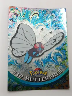 Topps Pokemon Cards TV Animation - Caterpie, Metapoo, Butterfree #10,11,12 - Image 2